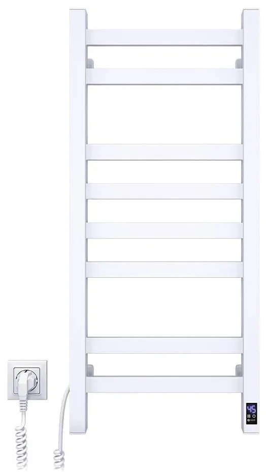 Sушилня за кърпи за баня с термостат AVANGARD 251W/230V 80,6 cm IP44 бяла лява