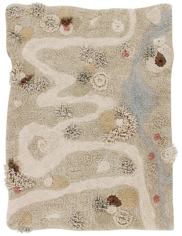 Бежово памучно детско килимче за игра 120x160 cm Path of Nature – Lorena Canals
