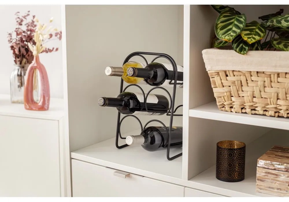 Метална стойка за вино за 6 бутилки - Compactor