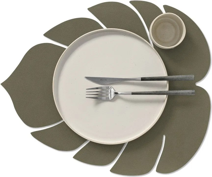 Подложка за хранене от еко кожа 35x42 cm Monstera Leaf Nupo – LIND DNA