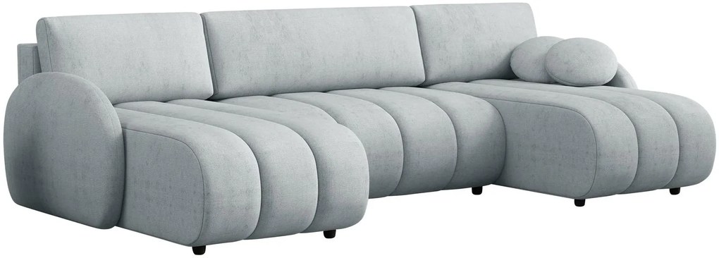 Ъглов диван Zara U-Светло сиво
