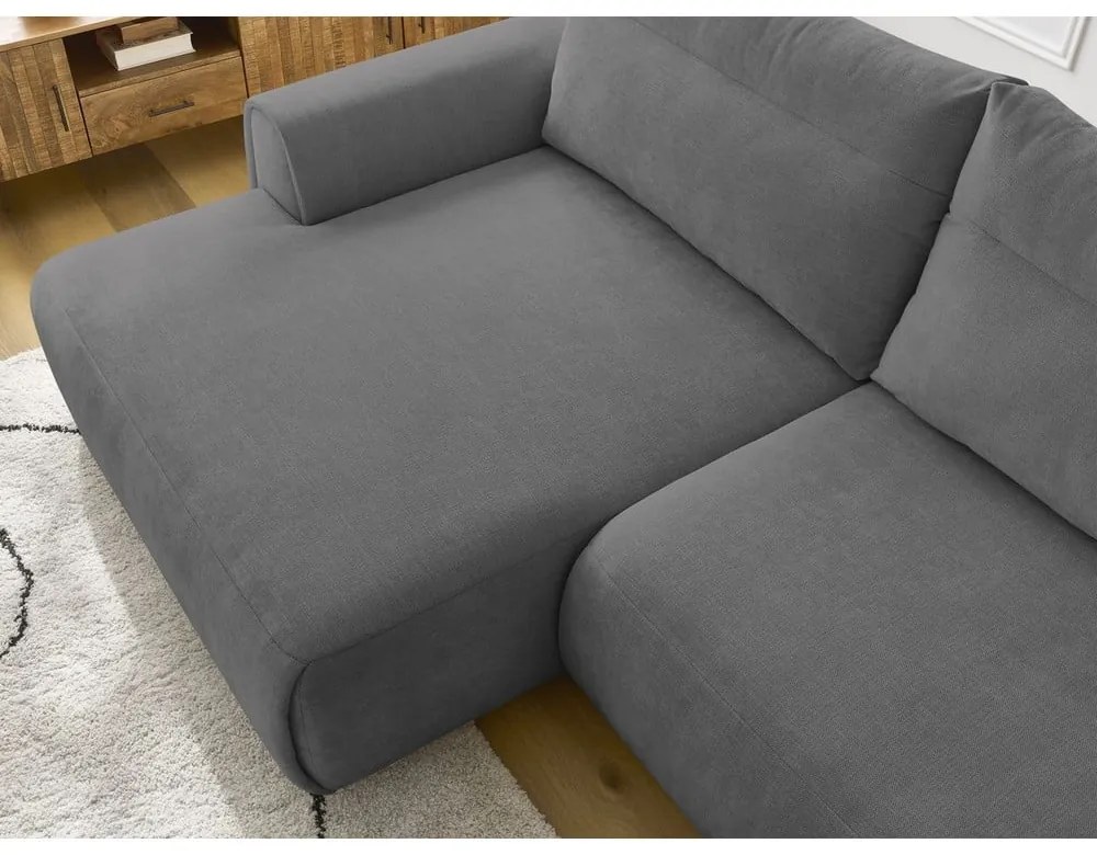 Сив ъглов диван Aden – Bobochic Paris