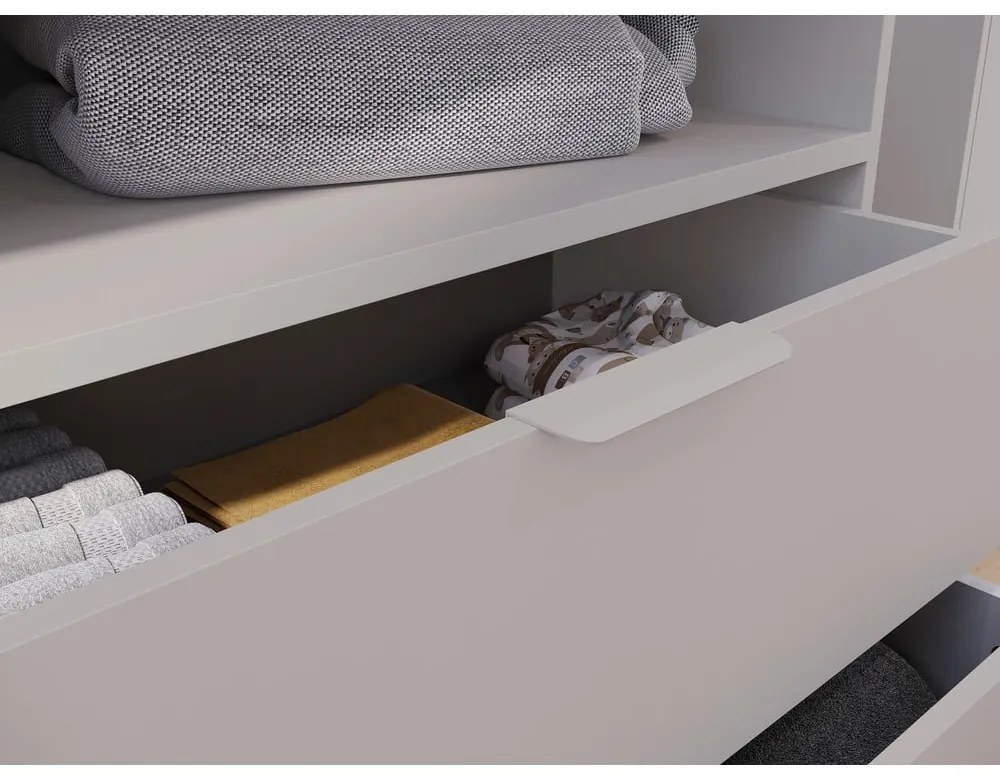 Кремав детски скрин 89x92x54 cm Alkmaar – Germania