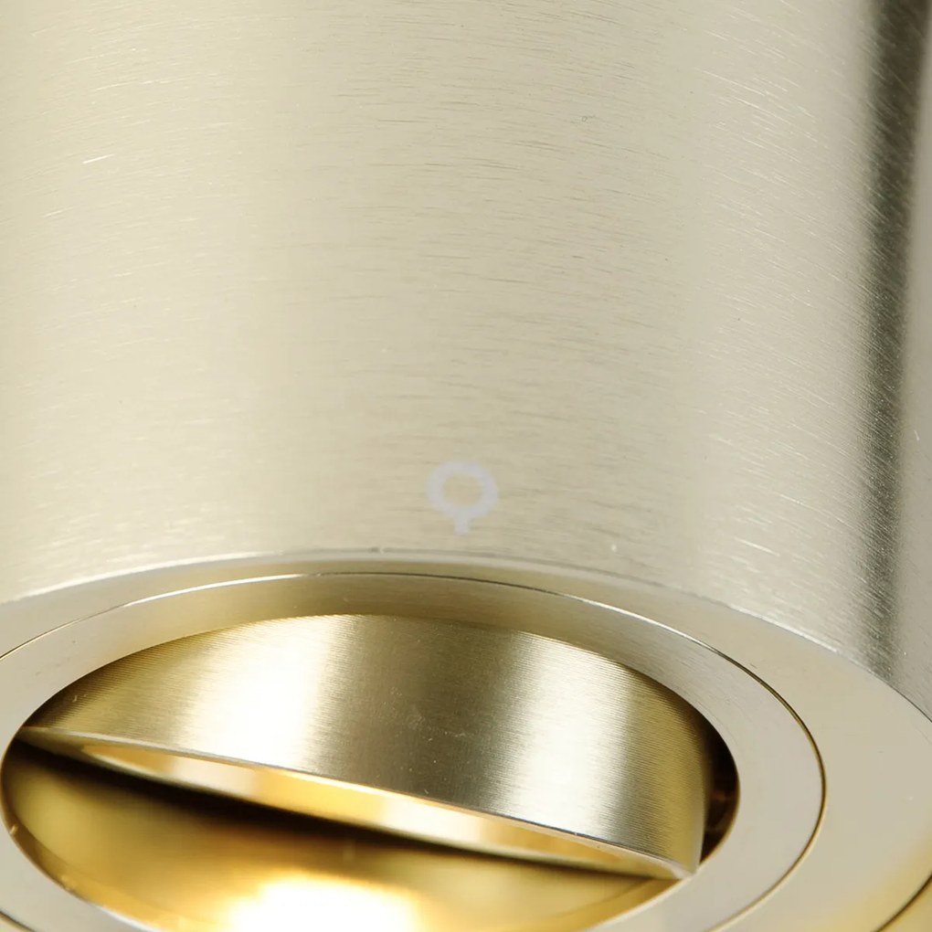 Модерен 1-фазен релсов прожектор златен - Rondoo Up