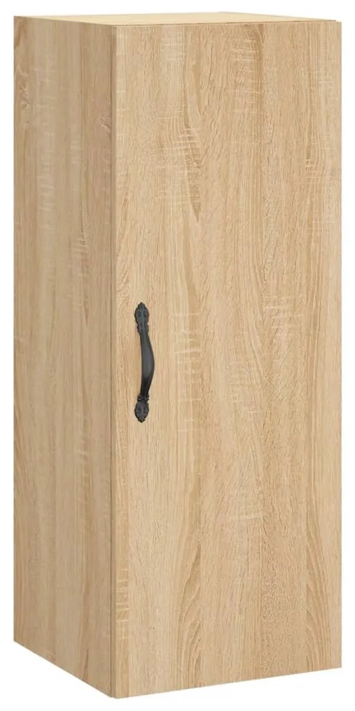 834997 vidaXL Стенен шкаф, дъб сонома, 34,5x34x90 см, инженерно дърво