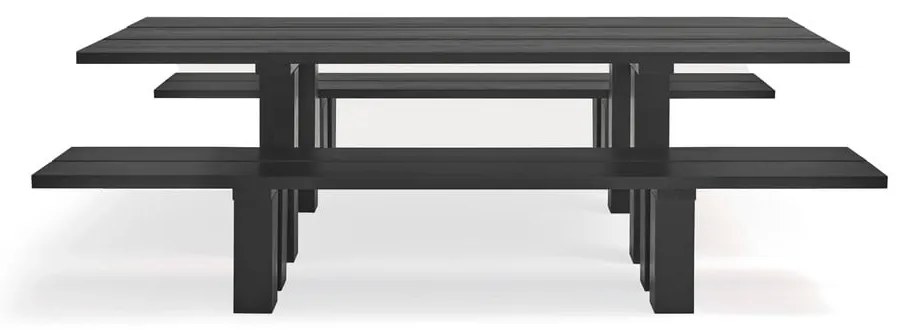 Трапезна маса с плот от борова дървесина 100x260 cm Banda - Teulat