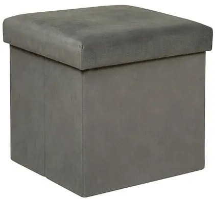 Пуф със съхранение atmosphera Lilou, Сгъваем, 38x38x38 cm - Зелен