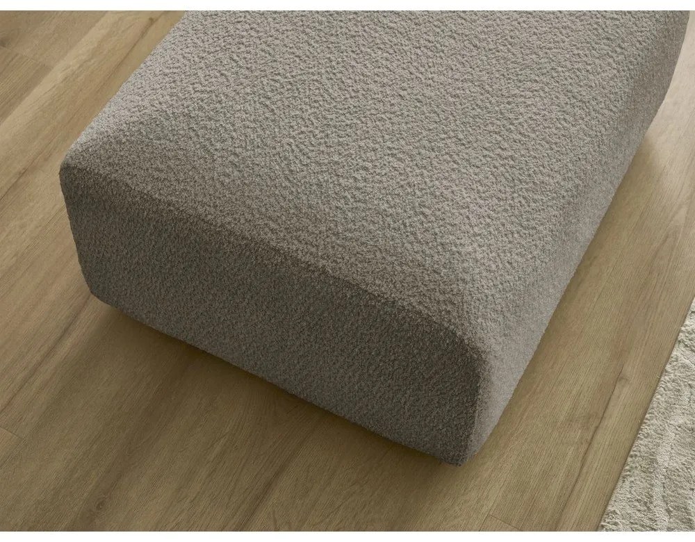 Сиво-кафява табуретка от букле Tina – Bobochic Paris