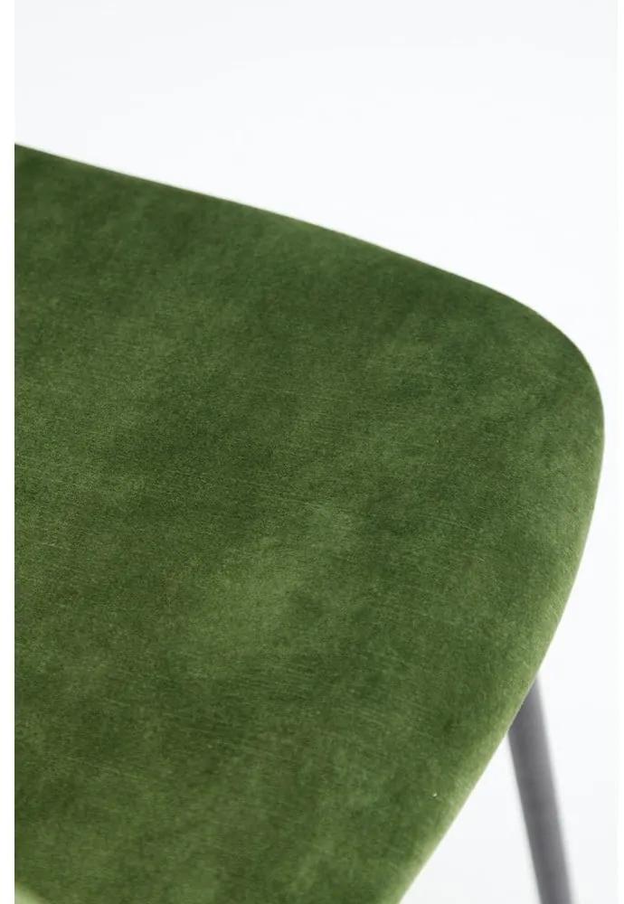 Бар стол от зелено кадифе 92 cm Emma - Light &amp; Living