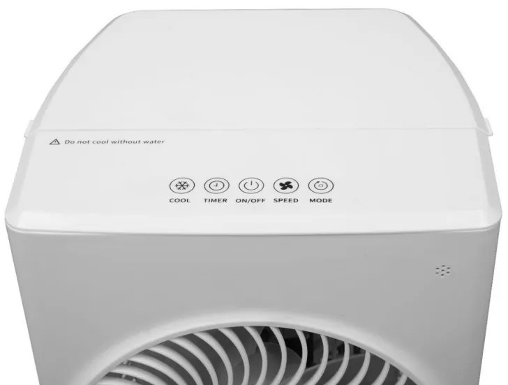 Охладител за въздух и овлажнител Elite ACS-2594, 60W, За помещения до 20 м2, 5.5 л, 760 м3/ч, 3 скорости, Дистанционно управление, Таймер, Бял
