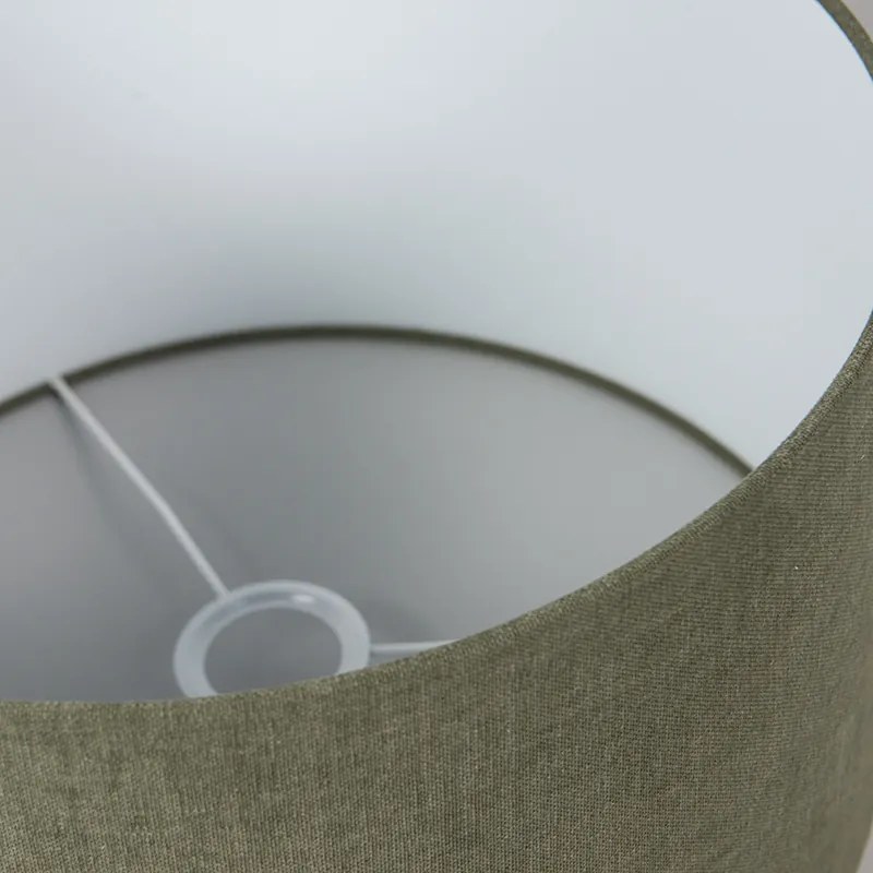 Текстилен абажур тъмнозелен 35/35/20