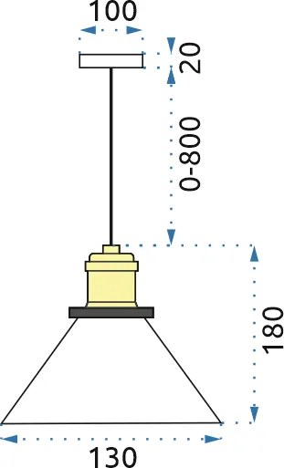 Висяща лампа Verto A Transparent APP042-1CP