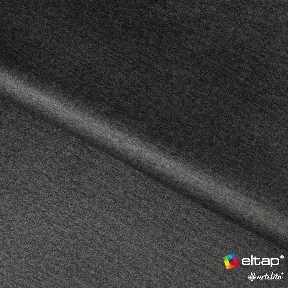 Сиво тапицирано двойно легло с място за съхранение и включена подматрачна рамка 140x200 cm Plissa – ELTAP