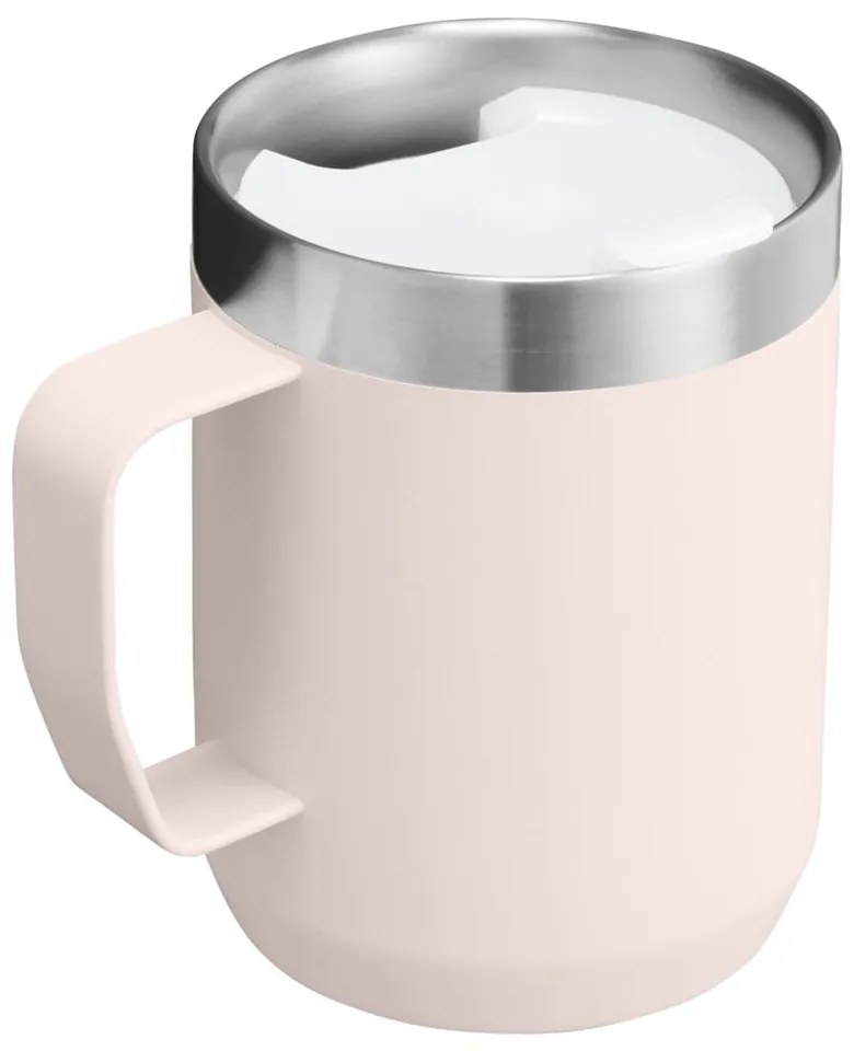 Светлорозова термочаша от неръждаема стомана 230 ml Stay-Hot Camp Mug Rose Quartz – Stanley