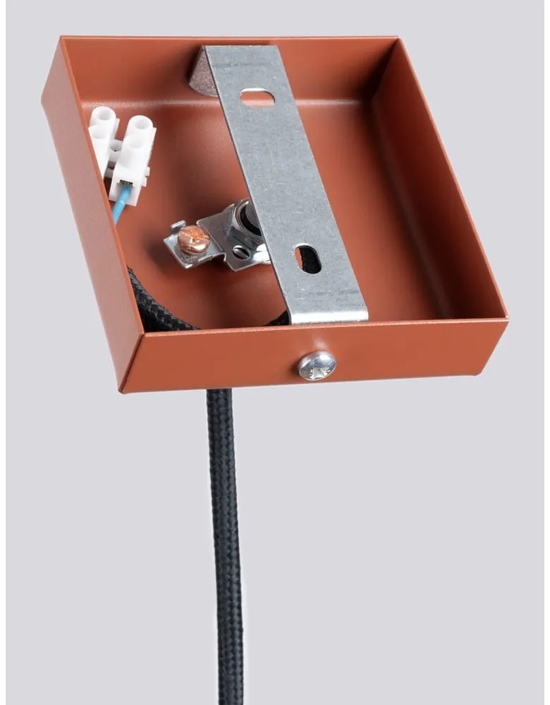 Висящо осветително тяло в тухлен цвят Fideus – Sollux