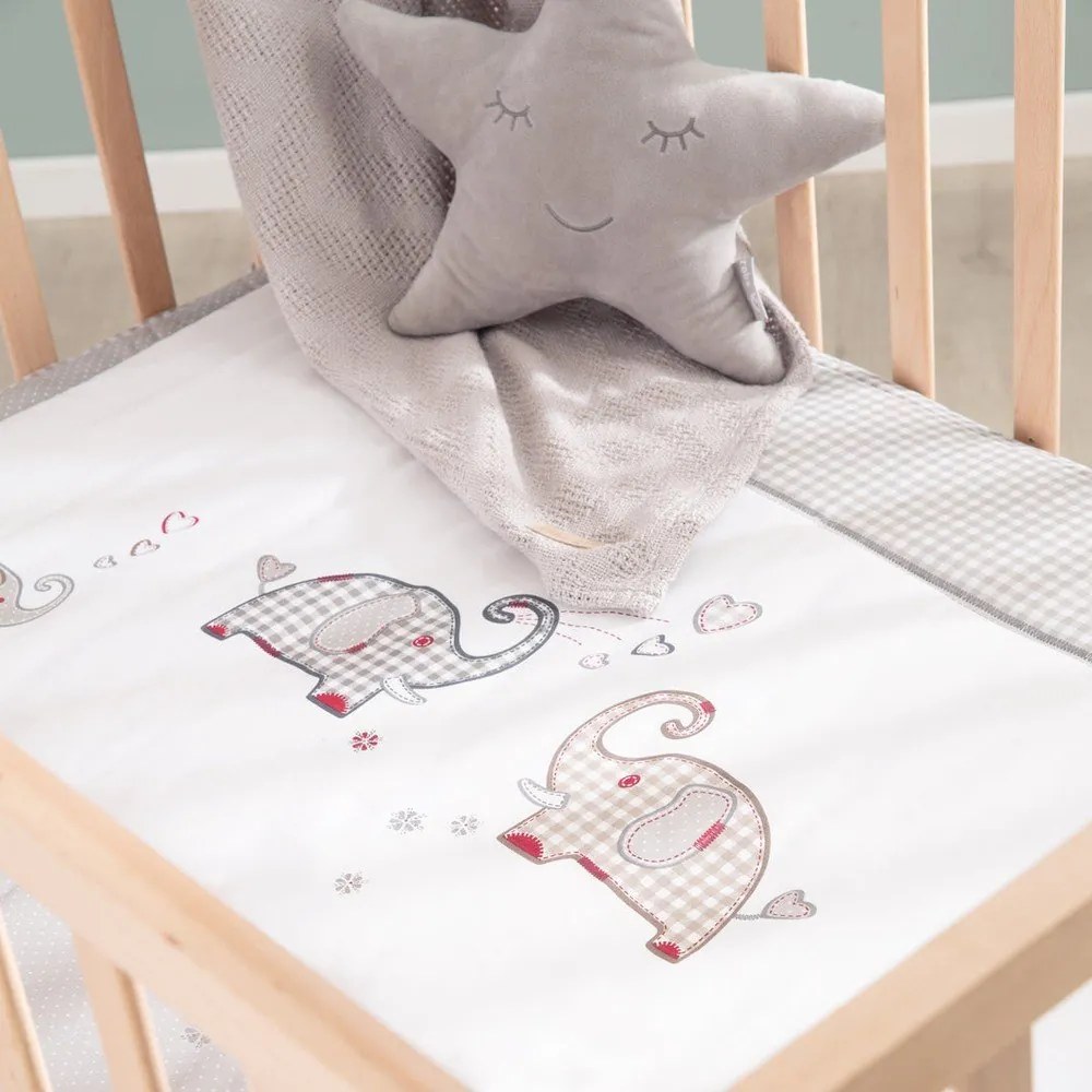 Кошара за игра на колелца в естествен цвят 100x75 cm Jumbo Twins – Roba