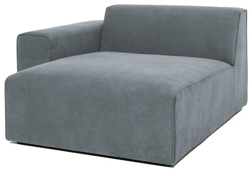 Сив модулен диван от рипсено кадифе (ляв ъгъл) Sting – Scandic