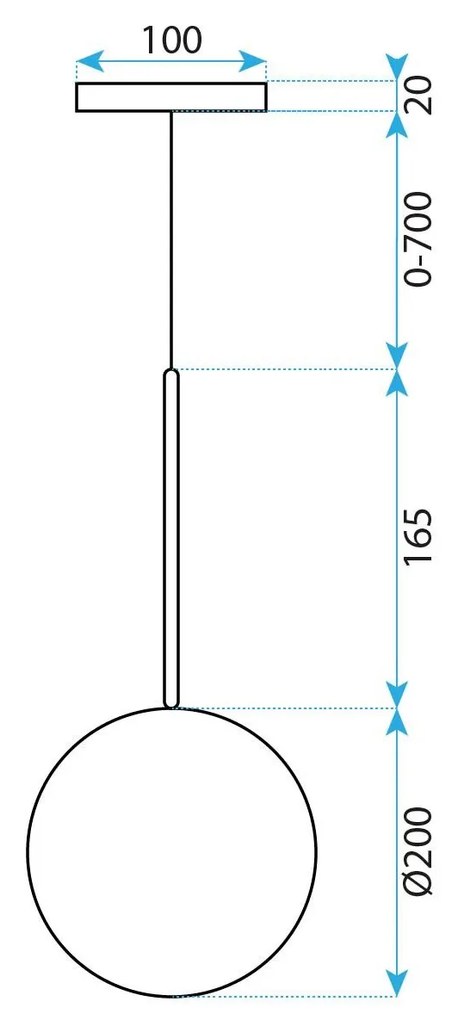 Пендел сфера 20cm APP1683-1CP