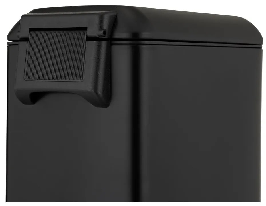 Матово черно стоманено кошче за боклук с педал 20 l Design – Wenko