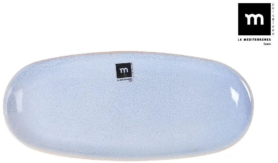 Плато овал LA MEDITERRANEA Macarella Blue, Порцелан - 33x15 cm