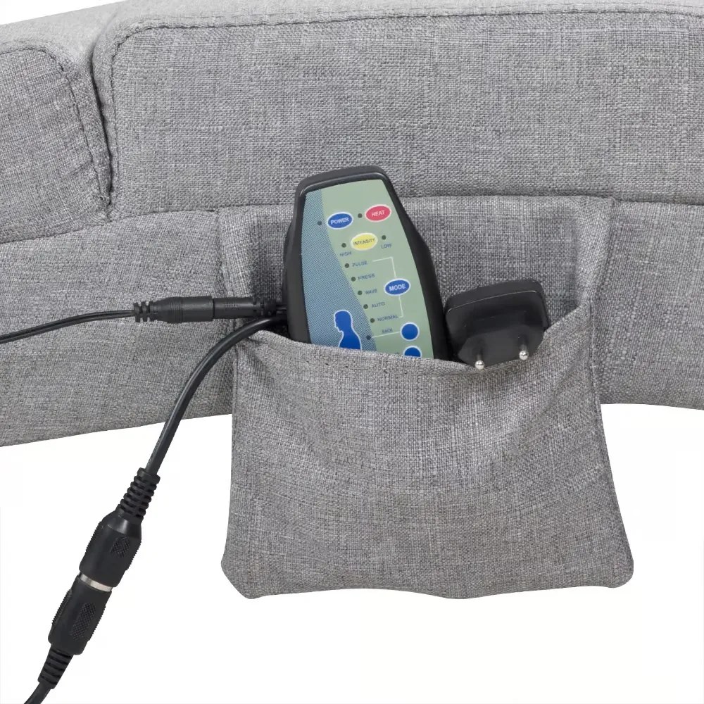 Релаксиращ масажен шезлонг Лондон с отопление umelá koža biela