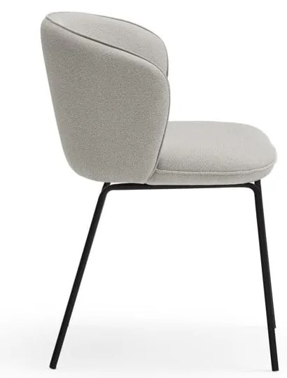 Светлосиви тапицирани трапезни столове в комплект 2 бр. Add – Teulat