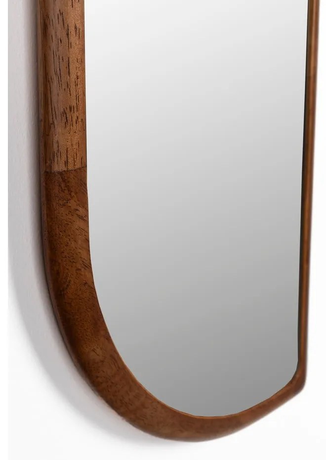 Стенно огледало от масивно дърво 26x120 cm Nyko – White Label