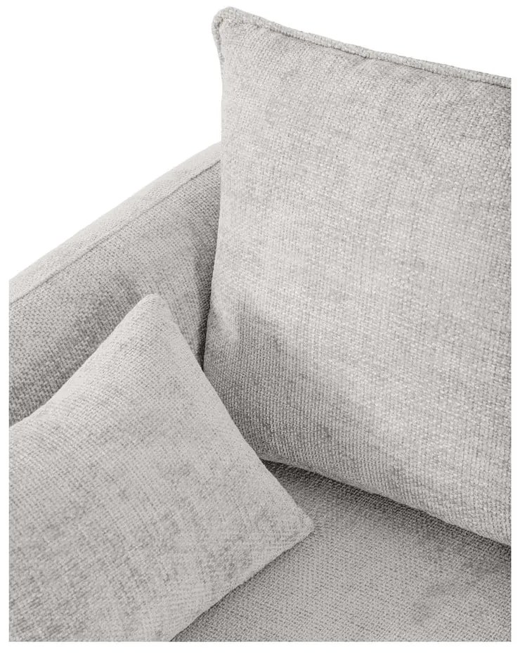 Светлосив ъглов диван (ляв ъгъл) Matera - Cosmopolitan Design