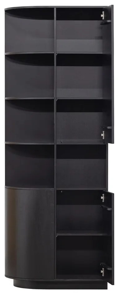 Черен TV комплект от масивен бор 356x210 cm Finca – WOOOD