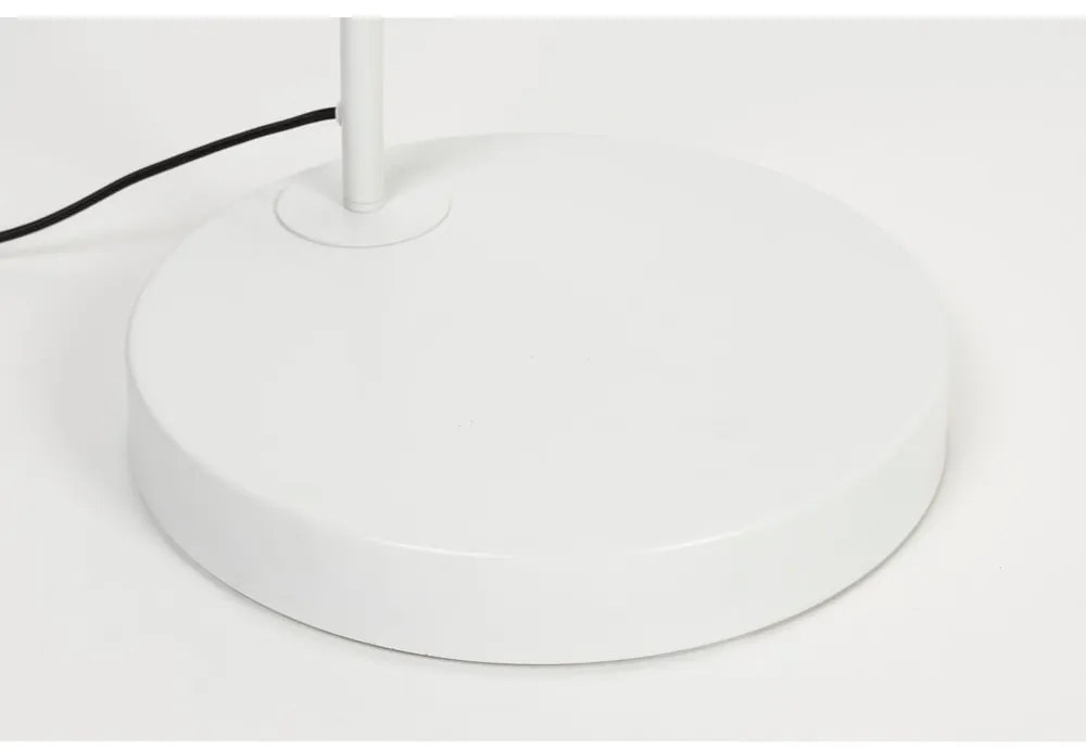 Бяла подова лампа с текстилен абажур (височина 220 cm) Martine – White Label