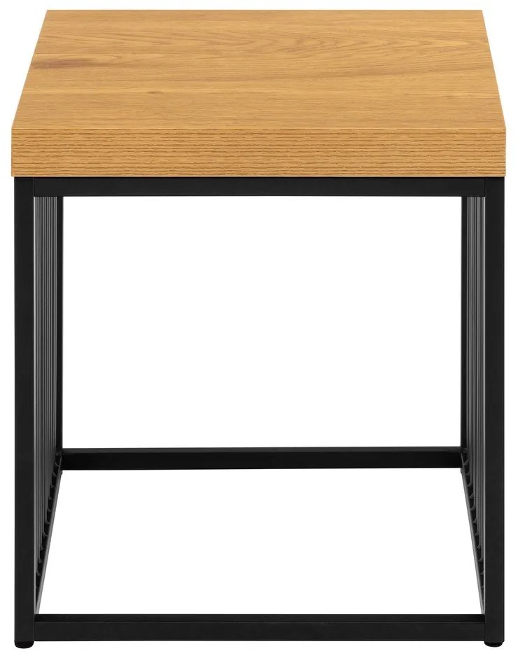 Странична масичка с дъбов плот 40x40 cm Strington – Actona