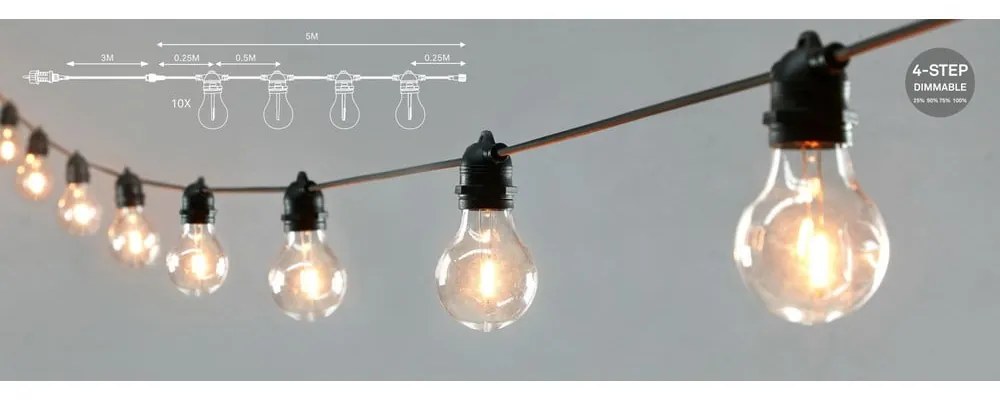 Светлинна верига брой крушки 10 бр. дължина 500 cm Link – Markslöjd