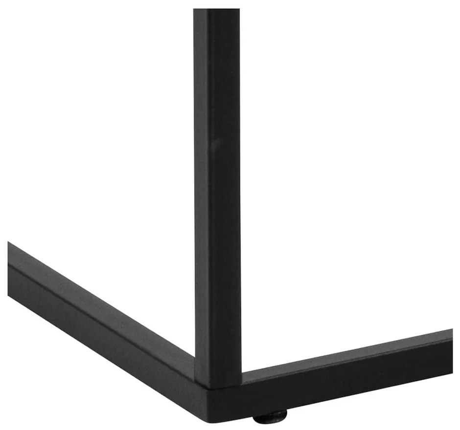 Бяла масичка за кафе с плот от имитация на мрамор 55x110 cm Barossa – Actona