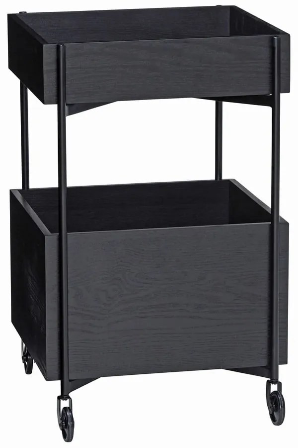 Количка от ясенова дървесина на колела 42x37 cm Fresh - Hübsch