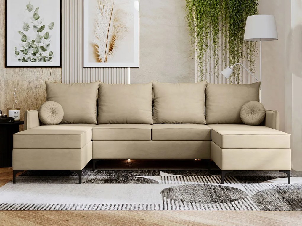 Ъглов диван Leon U-Mpez