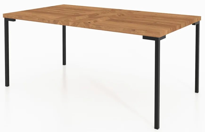 Дъбова маса за кафе в естествен цвят 60x80 cm Abies - The Beds