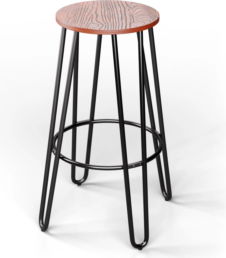 Blumfeldt Бистро стол Hamilton 1 бр. Дървена стоманена рамка: Ø 33 см