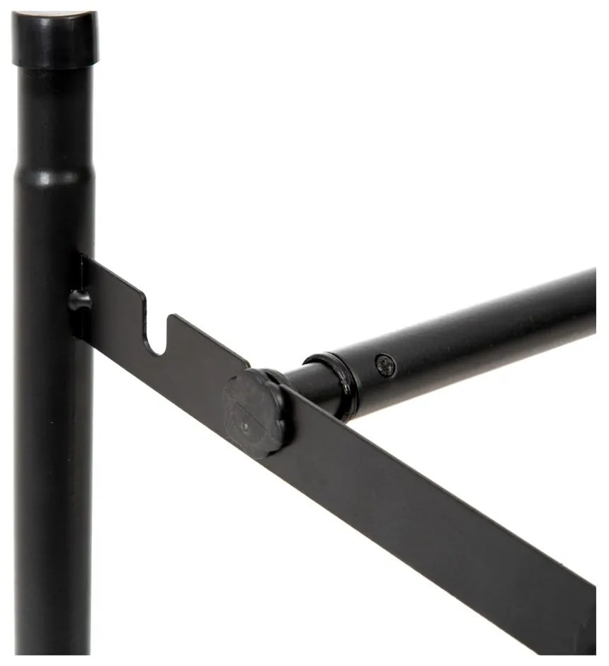 Черен метален телескопичен шкаф за обувки - Compactor