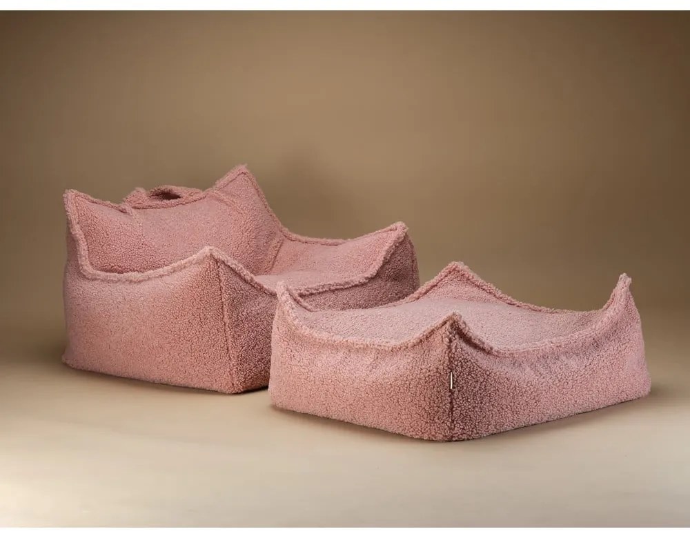 Розов детски пуф от букле Chair – Wigiwama