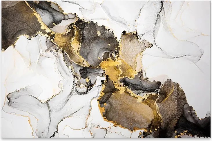 "Abstract Golden Dream" картина на платно цифров печат 100x70x3см.