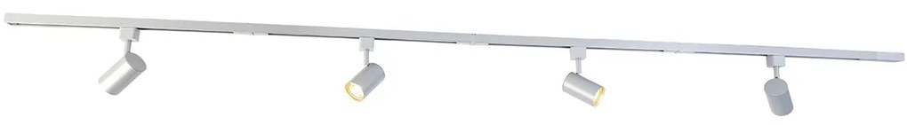 Модерна релсова система сребърна 4-светлина 1-фазен - Yade
