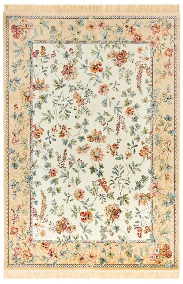 Бежов килим от вискоза 160x230 cm Oriental – Nouristan