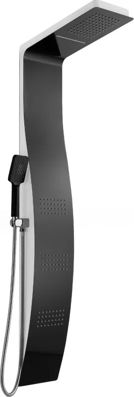 Mexen Bali панел за душ, черно/бяло - 7622-03-71