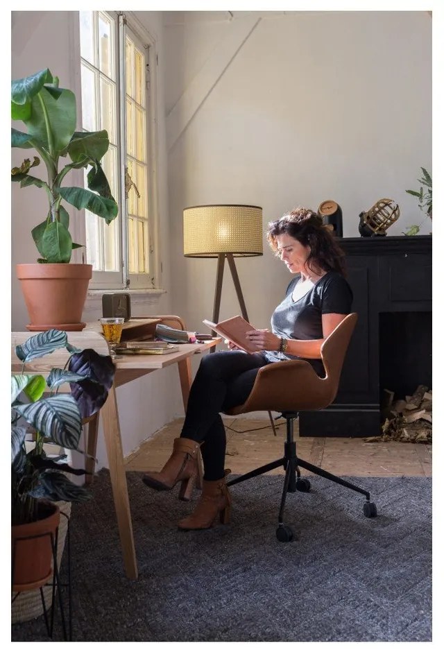 Кафяв офис стол Офис стол Nikki - Zuiver