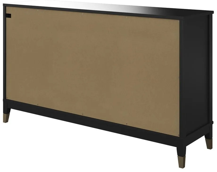 Черен скрин 144x85x41 cm Westerleigh – Støraa