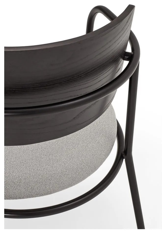 Черно-сив трапезен стол в декор от пепел Eclipse - Teulat