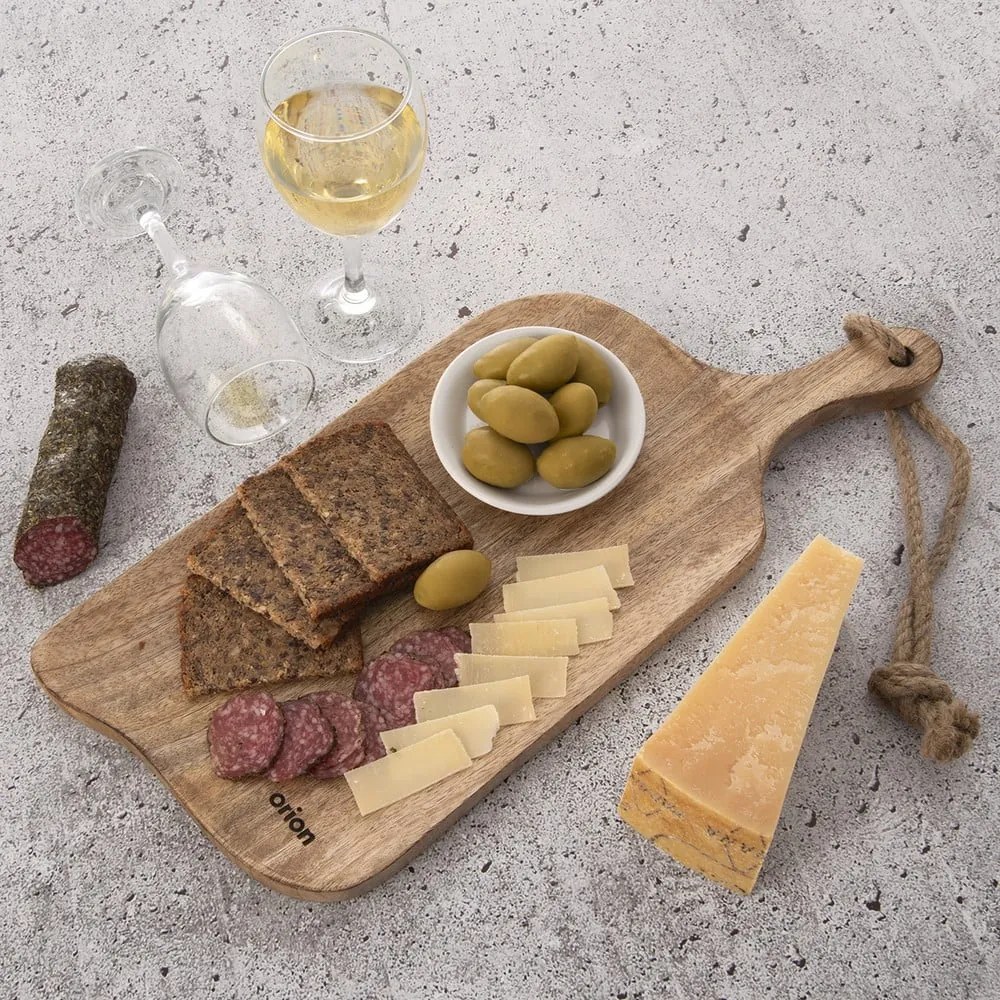 Дървена дъска за рязане за рязане 20x46,5 cm Mango – Orion