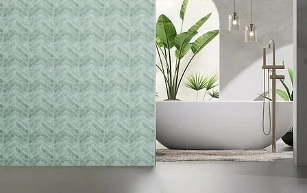 Стикери atmosphera Caro Chevrons, Светлозелен 30×30 cm, 2 бр
