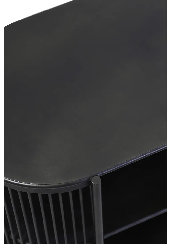 Черен метален скрин 100x80 cm Yinthe - Light &amp; Living