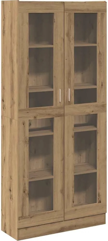 3318721 vidaXL Библиотека, дъб артизан, 82,5x30,5x185 см, инженерно дърво